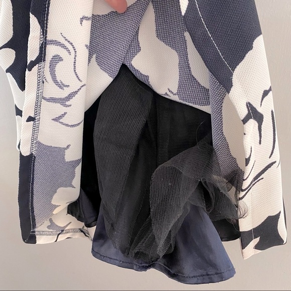 INA Rose Strappy High Neck Crisscross Back Fit and Flare Dress - Picture 4 of 8